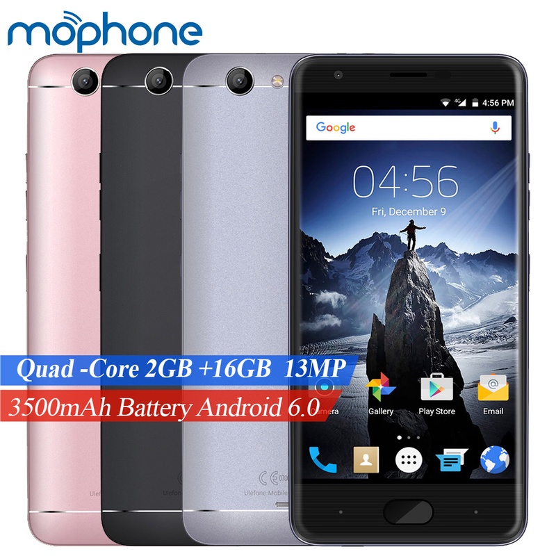 uleFone U008 Pro 4G Smartphone 5.0inch  MTK6737 Quad-core 2GB+16GB Android 6.0 3500mAh Battery WiFi Bluetooth GPS Mobilephone