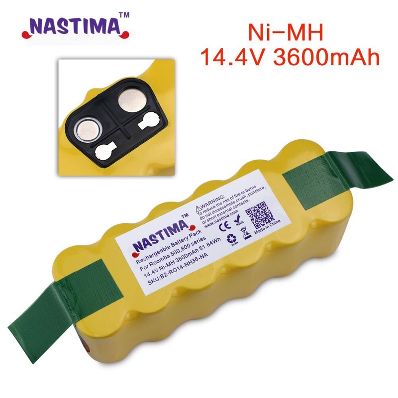 NASTIMA 3600mAh Battery for iRobot Roomba 500 600 700 800 900 Series Vacuum Cleaner iRobot roomba 600 620 650 700 770 780 800