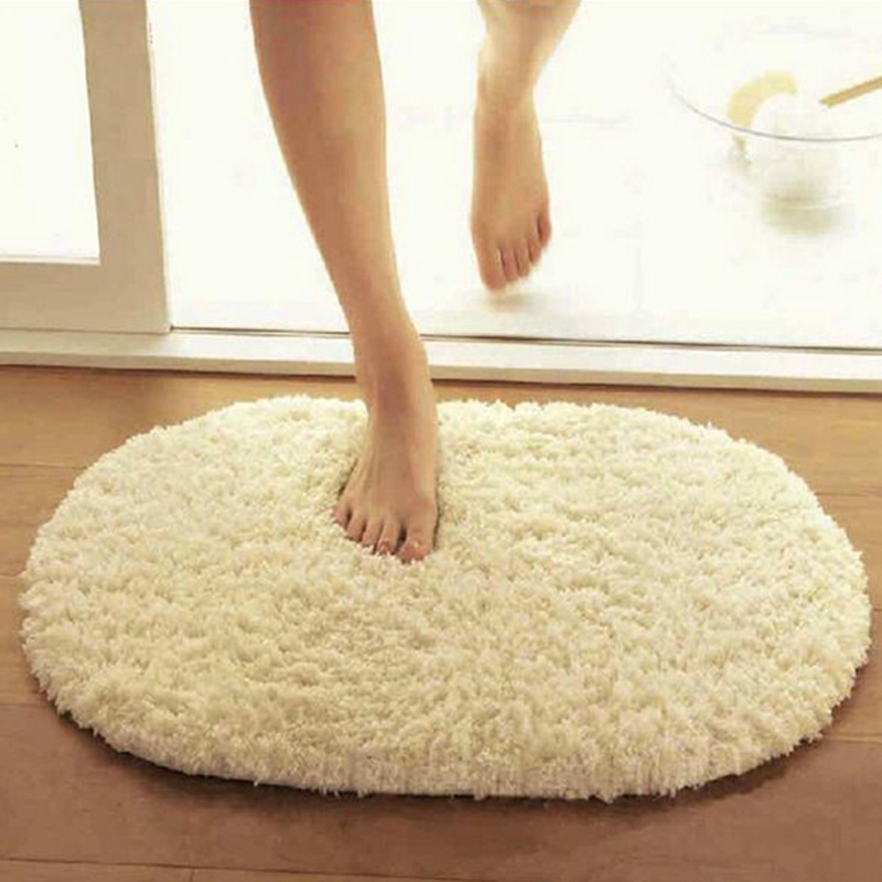 40x60cm Bathroom Carpets Absorbent Soft Memory Foam Doormat Floor Rugs Oval Non slip Bath Mats Plain Rug tapete banheiro