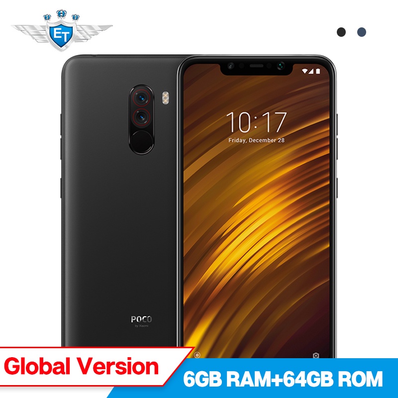 Xiaomi POCOPHONE F1 POCO F1 6GB 64GB Global Version Smart Phone Snapdragon 845 6.18'' Full Screen 20MP Camera LiquidCool 4000mAh