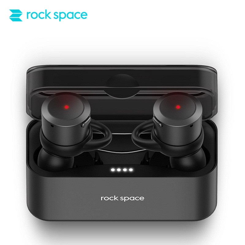ROCKSPACE Bluetooth Earphone EB10 TWS True Wireless Earbuds Bluetooth 4.1 Stereo Earphones for iPhone with Charger Box Portable