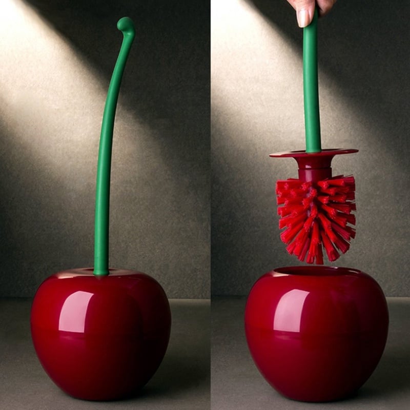 Creative Lovely Cherry Shape Lavatory Brush Toilet Brush & Holder Set Mooie Cherry Vorm Toilet Borstel-in Toilet Brush Holders from Home Improvement on Aliexpress.com | Alibaba Group
