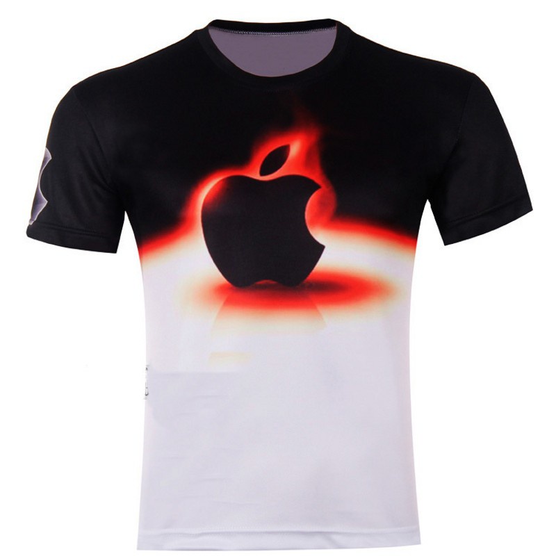 2016 New Arrival Men's 100% Polyester Casual short sleeve t-shirt Man Creative Design 3D printed funny Tshirts Plus Size M-4XL