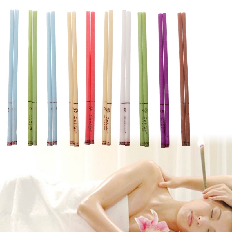 10Pcs/Set Ear Cleaner Wax Removal Ear Candles Treatment Care Healthy Hollow Cone Hot!
