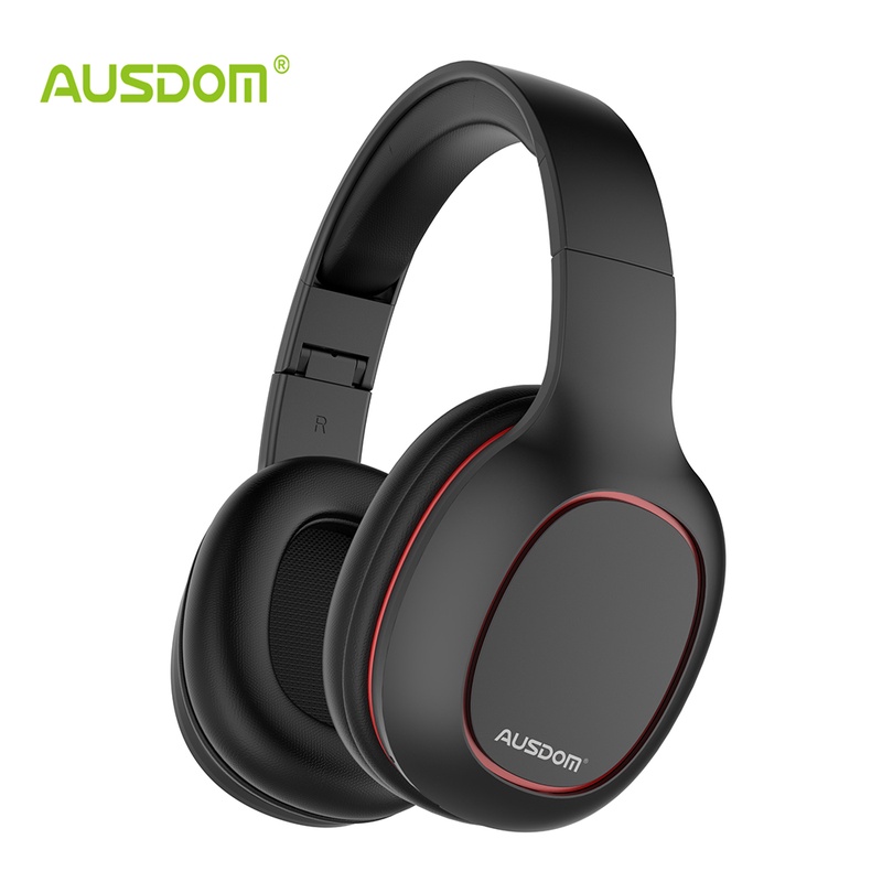 Ausdom M09 Bluetooth Headphone Over-Ear Wired Wireless Headphones Foldable Bluetooth 4.2 Stereo Headset with Mic Support TF Card