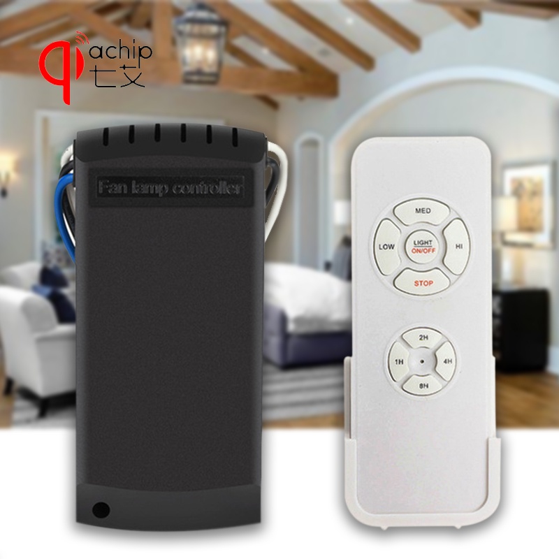 Universal Ceiling Fan Light Lamp Timing Speed Controller Switch 220V Wireless Remote Control Kit Transmitter and receiver-in Remote Controls from Consumer Electronics on AliExpress