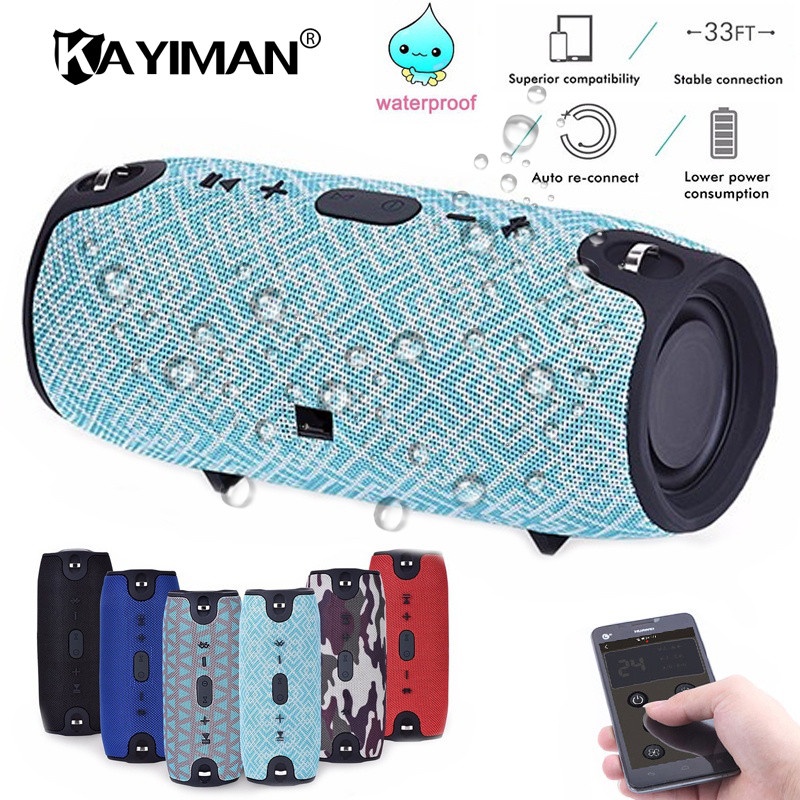 Bluetooth Speaker Outdoor Bicycle 20w Waterproof Mic Portable Bluetooth Wireless Speaker Fm Radio Tf Card MP3 for xiaomi Phone