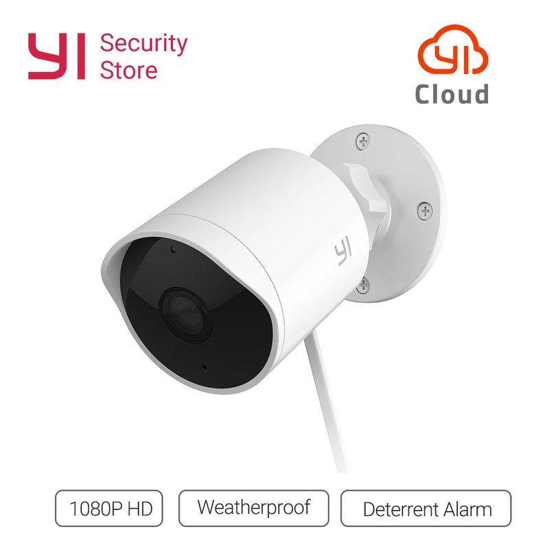 YI Outdoor Security Camera 1080P Waterproof Night Vision Wireless IP resolution Security Cam Surveillance System Global Cloud