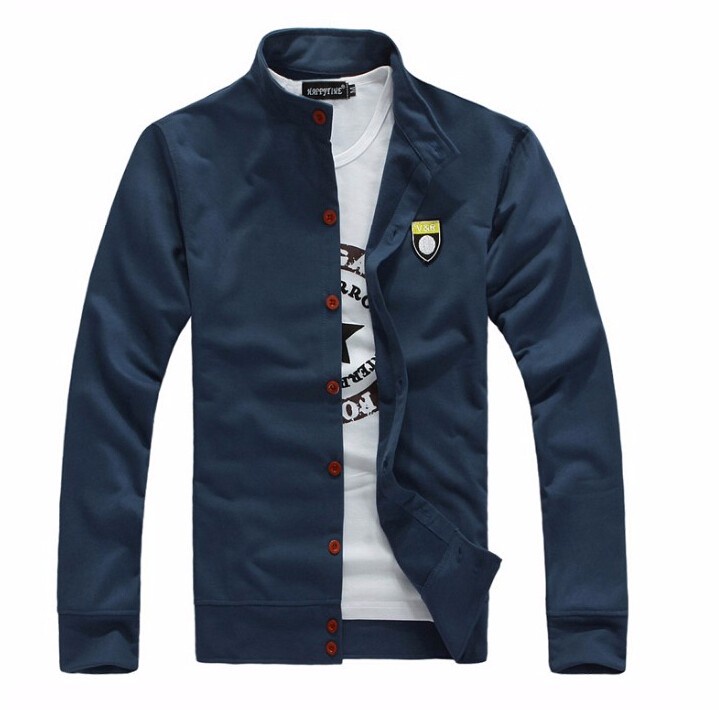 New Hot men's boutique leisure pure cotton Sweatshirts Male fall leisure coat Men labeling casual jackets
