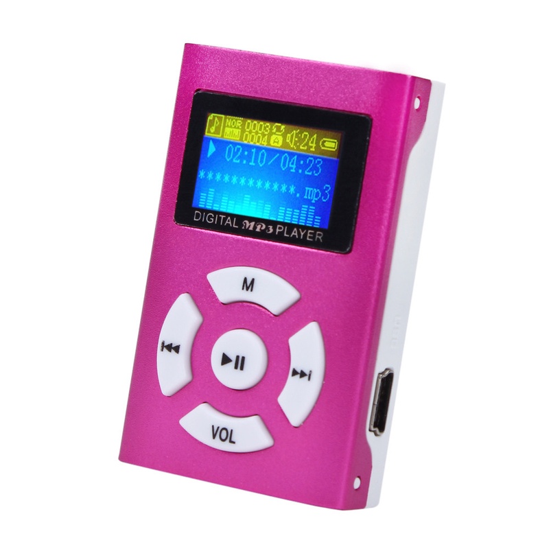 Best Price USB Mini MP3 Player LCD Screen Support 32GB Micro SD TF Card