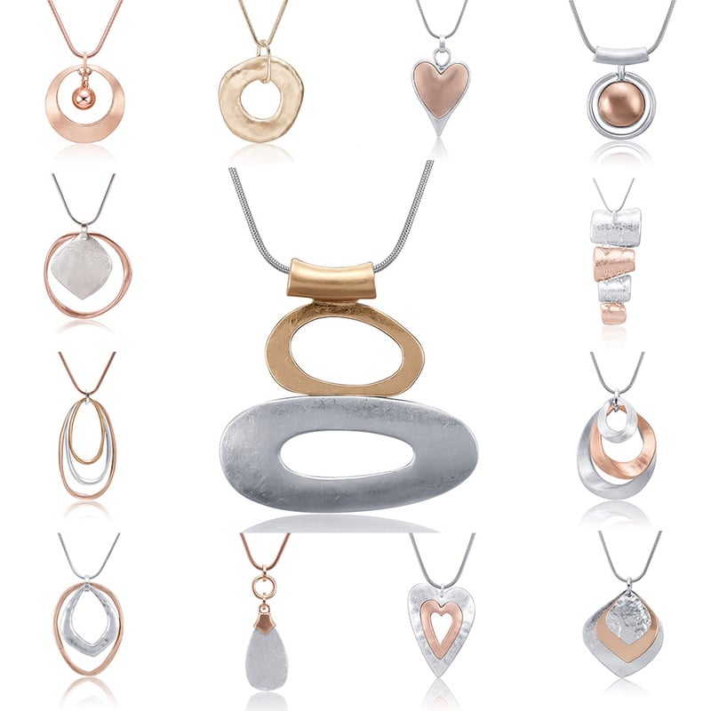 Long Matt Necklace for Women Vintage Statement Geometric Necklaces $ Pendants Women Fashion Jewelry collares mujer kolye bijoux-in Pendant Necklaces from Jewelry & Accessories on Aliexpress.com | Alibaba Group