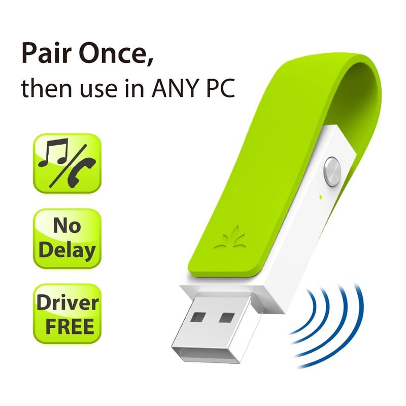 Avantree aptX Low Latency LONG RANGE Bluetooth 4.1 Adapter for PC, Driver-Free Wireless USB Audio Dongle Transmitter for PS4