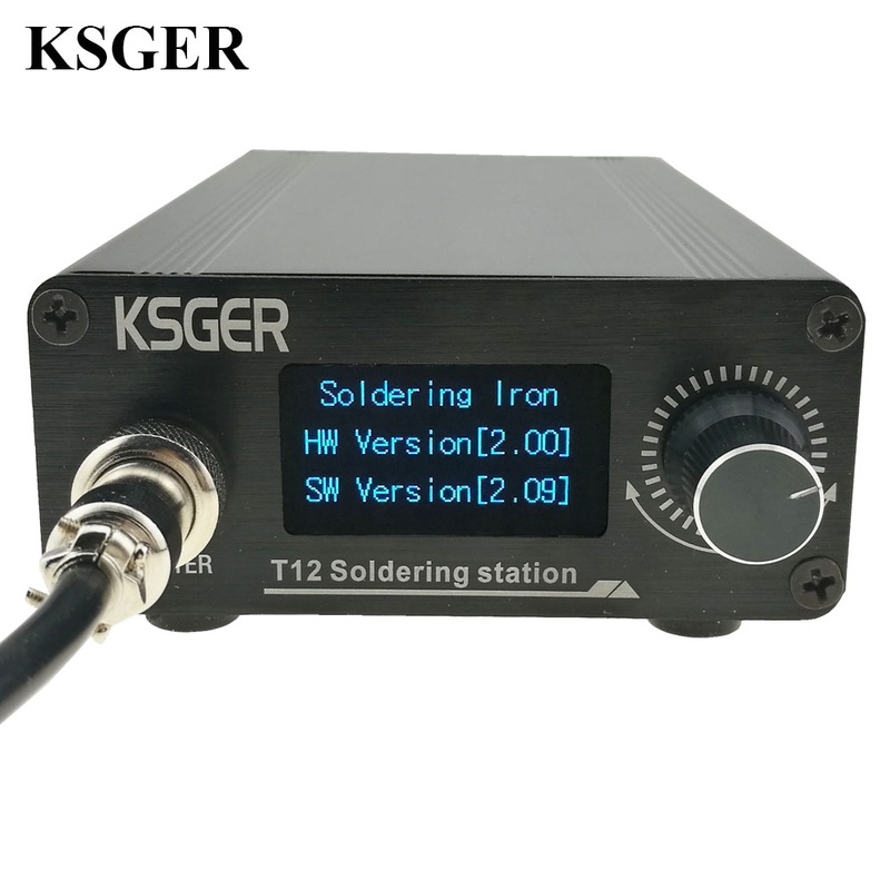 KSGER T12 Soldering Station Iron Tips STM32 V2.01 OLED DIY Kits FX9501 Handle Electric Tools Welding Tips Temperature Controller