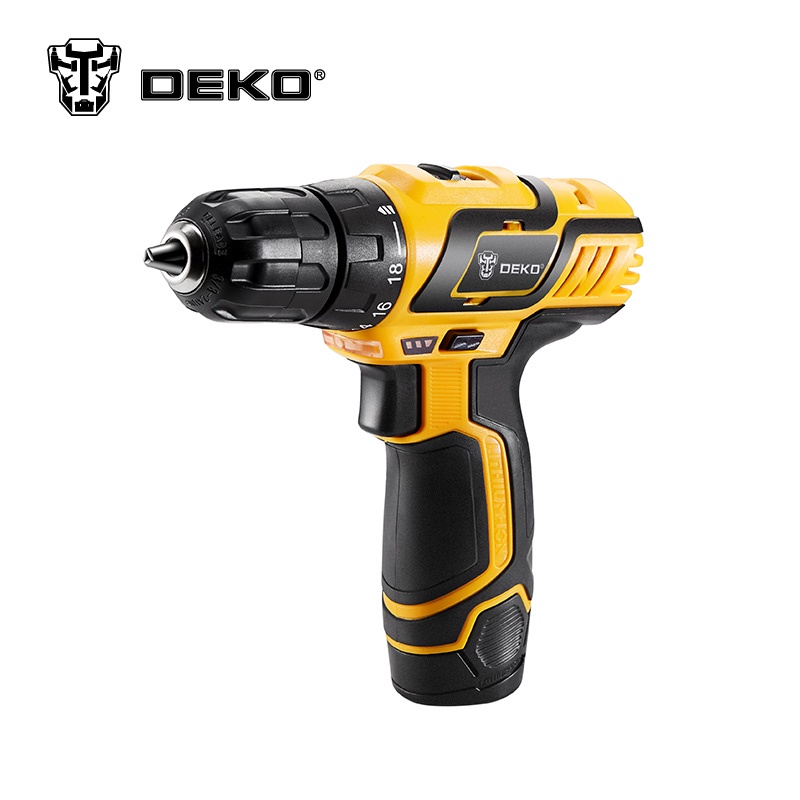 DEKO GCD10.8DU3 10.8V DC New Design Household Lithium-Ion Battery Cordless Drill/Driver Power Tools Electric Mini Drill