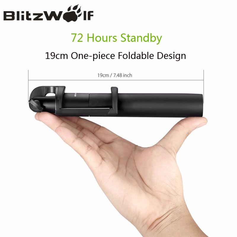 BlitzWolf Wireless Bluetooth Selfie Stick Extendable Portable Selfie Stick Tripod Monopod Mini Universal For Android For iPhone