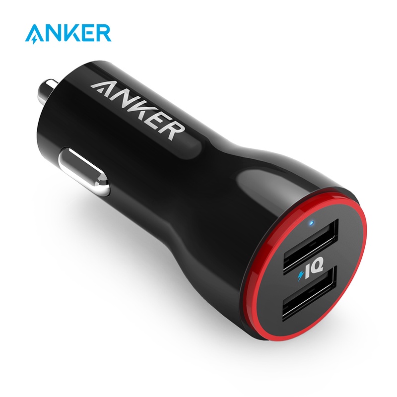 Anker 24w Dual Usb Car Charger Powerdrive 2 For Iphone; Samsung Galaxy; Lg G4 / G5; Google Nexus; Ios And Android Devices - Mobile Phone Chargers - AliExpress