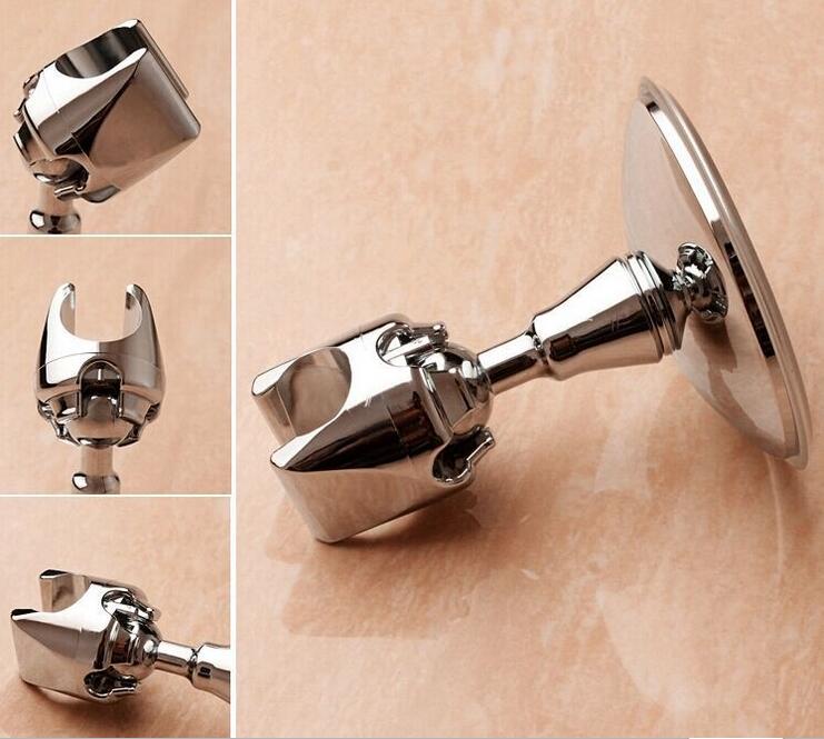 Stand Chic Bracket Bathroom Elegant Vacuum Suction Adjustable Holder Shower Head Wall-Mount
