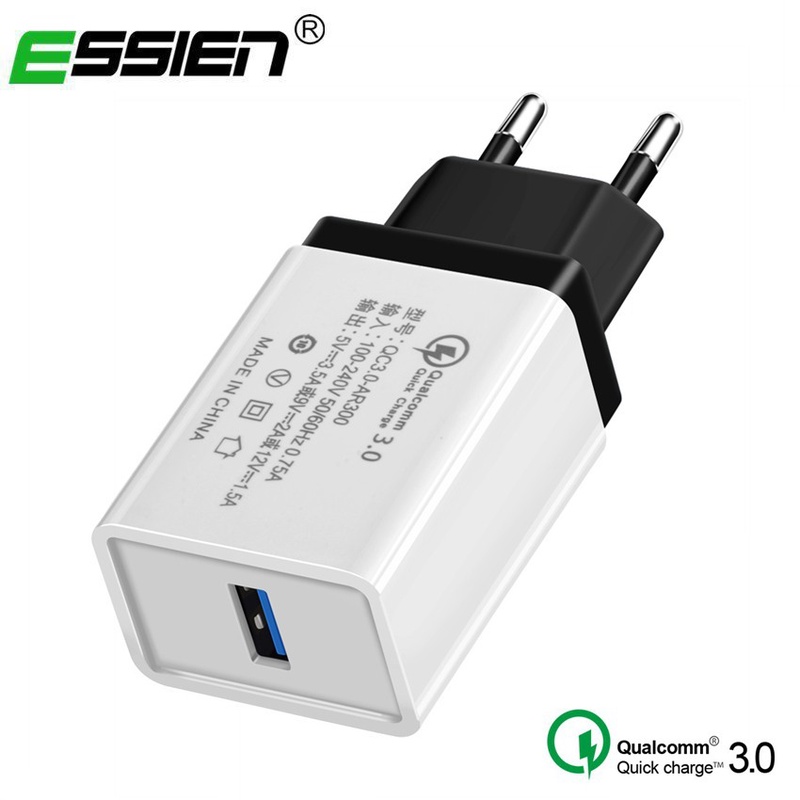 ESSIEN Universal 5V 3.5A Quick Charger 3.0 Fast Charger USB Wall Charger for iphone X/8/7/7S/6/6S/5s/5c/SE for Samsung S8/Note8