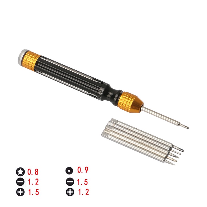 BEST 6 in 1 Multi-Function Magnetic Precision Screwdriver Set for Mobile Phone Electronics Repair Opening Tools