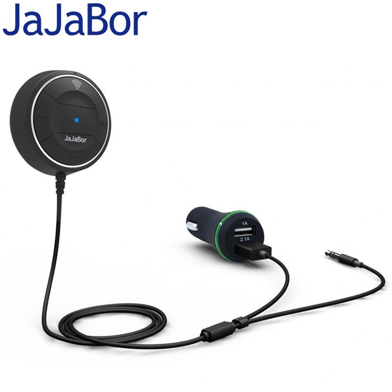 JaJaBor Bluetooth ידיים ערכת רכב חינם 4.0 עם פונקצית NFC + 3.5 מ