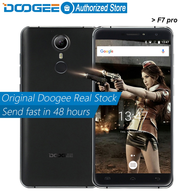 Doogee F7 pro mobile phones 5.7Inch FHD 4GB RAM+32GB ROM Android6.0 Dual SIM MTK6797 Deca Core 21.0MP 4000mAH GSM WCDMA LTE WIFI