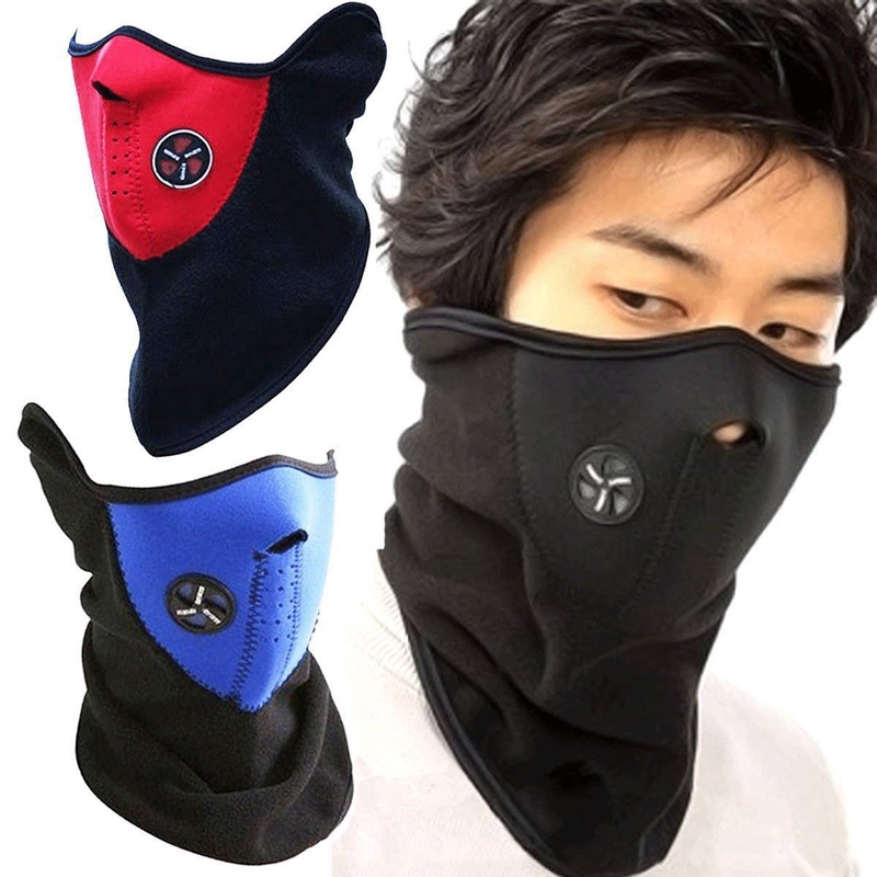 Half Face Mask Cover Face Hood Protection Cycling Ski Sports Outdoor Winter Neck Guard Scarf Warm Mask