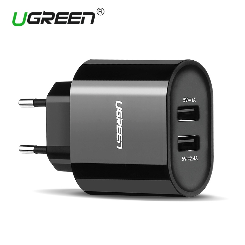 Ugreen USB Charger 5V3.4A Universal Portable Travel Wall Charger Adapter Samsung EU Plug Mobile Phone Charger for iPhone Laptop
