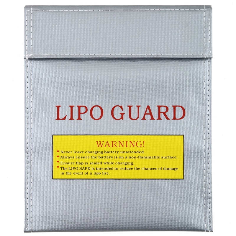 1Pcs Fireproof RC LiPo Li Po Battery Fireproof Safety Guard Safe Bag Charging Sack Battery Safety Guard Silver Two size Hot!|Parts & Accessories| - AliExpress