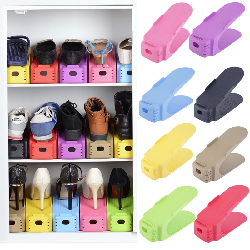 2017 New Popular Shoe Racks Modern Double Cleaning Storage Shoes Rack Living Room Convenient Shoebox Shoes Organizer Stand Shelf