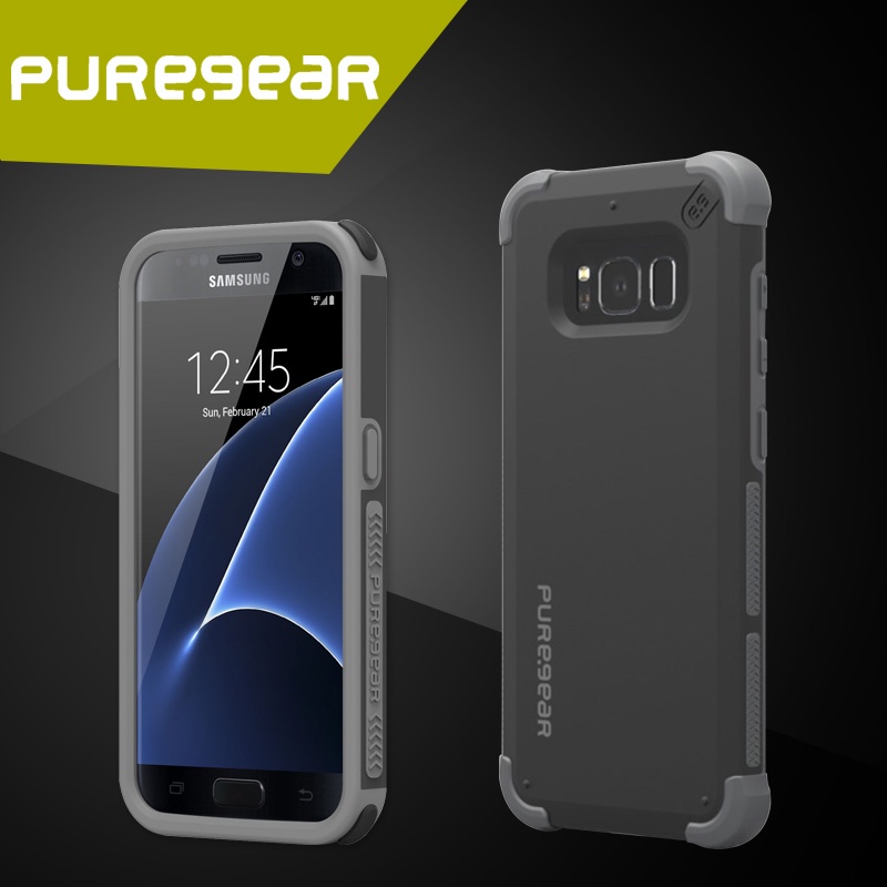 Puregear Premium Outdoor Anti Shock DualTek Extreme Shock Case for Samsung Galaxy S8 / S8 Plus / S7 with Retail Packaging