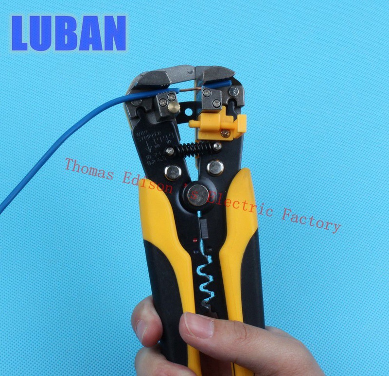 HS-D1 AWG24-10 (0.2-6.0mm2 ) design Multifunctional automatic stripping pliers Cable wire Stripping Crimping tools Cutting LUBAN