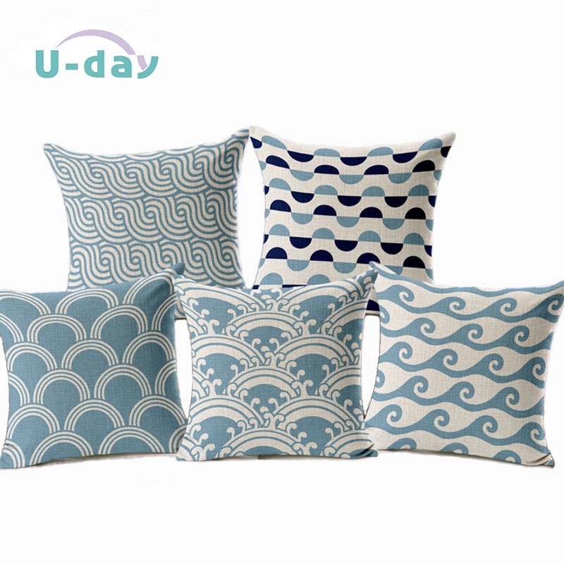 geometry Cushion Home Car decorative throw pillows New Arrival Branded Cushions Funda Cojines wave coussin decoration CH5D03