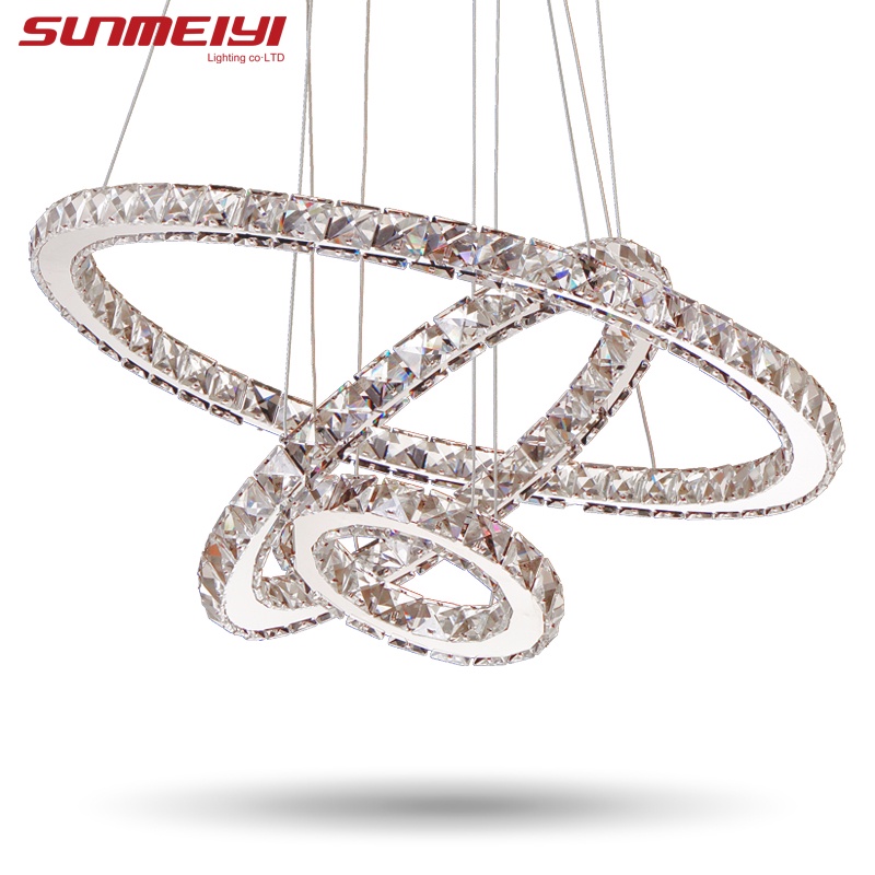 Modern LED Crystal Chandelier Lights Lamp For Living Room Cristal Lustre Chandeliers Lighting Pendant Hanging Ceiling Fixtures