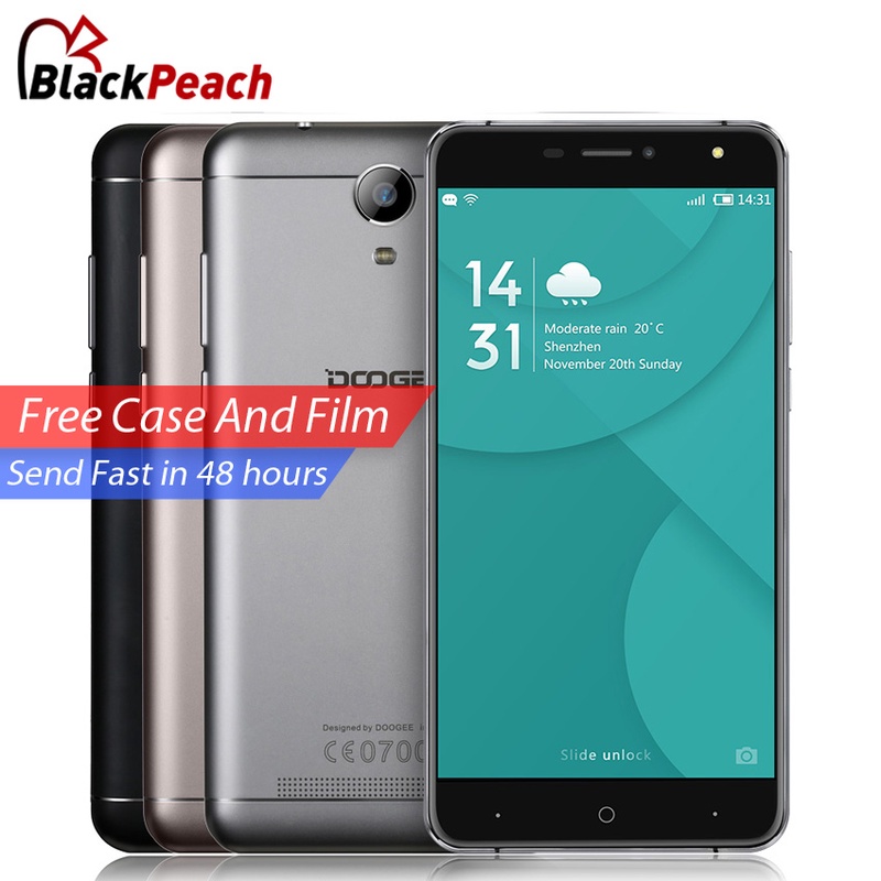 Doogee X7 Pro 4G LTE Mobile Phone 6.0 Inch 1280x720 HD MTK6737 Quad Core Android 6.0 2GB RAM 16GB ROM 8MP Metal Frame 3700mAh