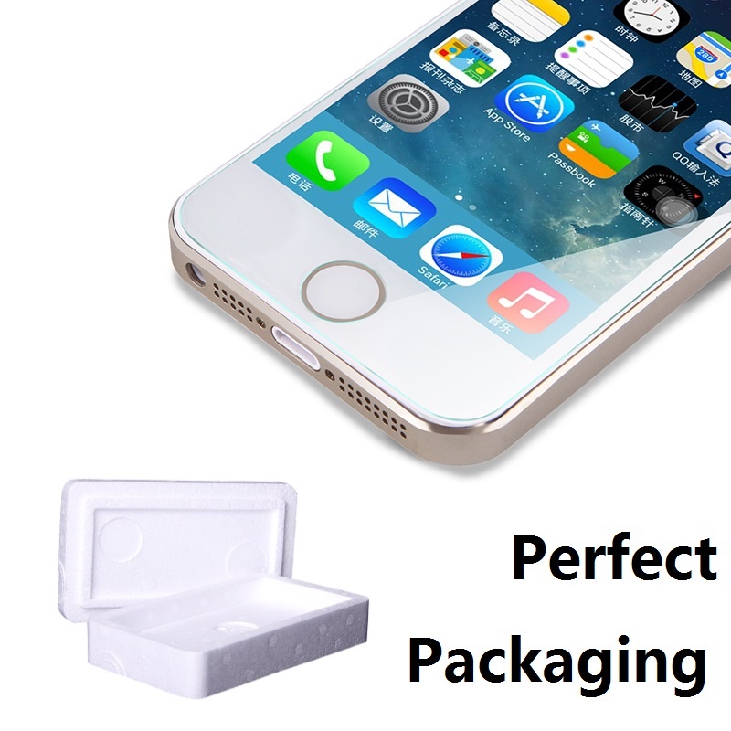 0.3mm Tempered Glass Film for iPhone 7 5s 9H  Screen Protector for iPhone 6 6s 6 plus SE 7 5S with Clean Tools