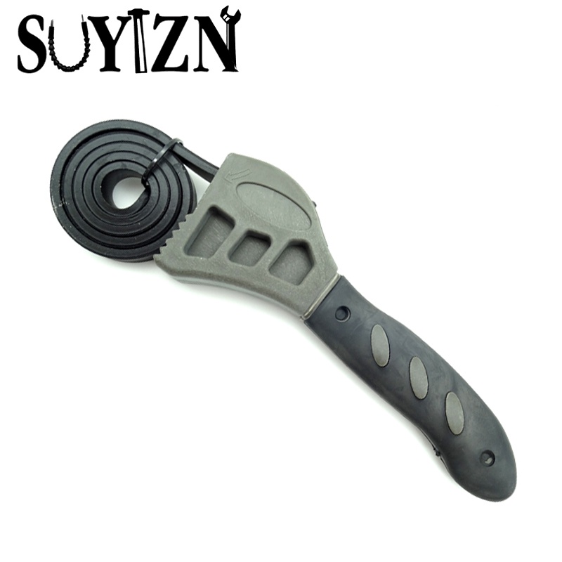 500mm Multitool Universal Wrench Black Rubber Strap Adjustable Spanner For Any Shape Opener Tool Car Repair Tools HW293