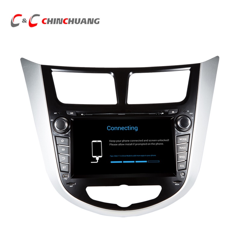 Quad Core Android 6.0 Car DVD Player for Hyundai Accent i25 Verna Solaris GPS+Glonass with Radio BT Wifi, Support DVR OBD 3G