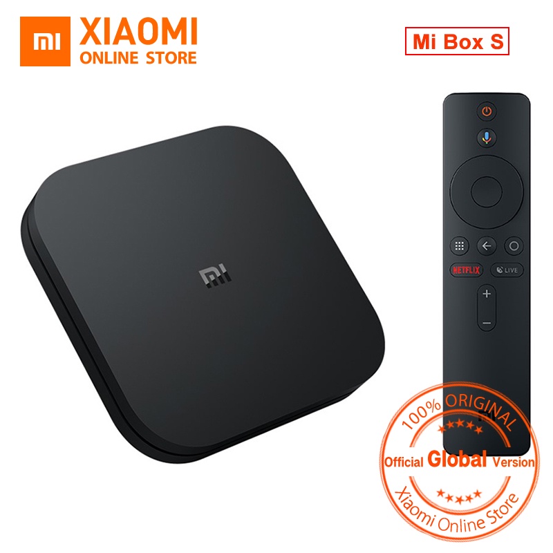 Global Version Xiaomi Mi TV BOX S Smart 4K Ultra HD 2G 8G Android 8.1 WIFI Google Cast Netflix Media Player IPTV Set top Box