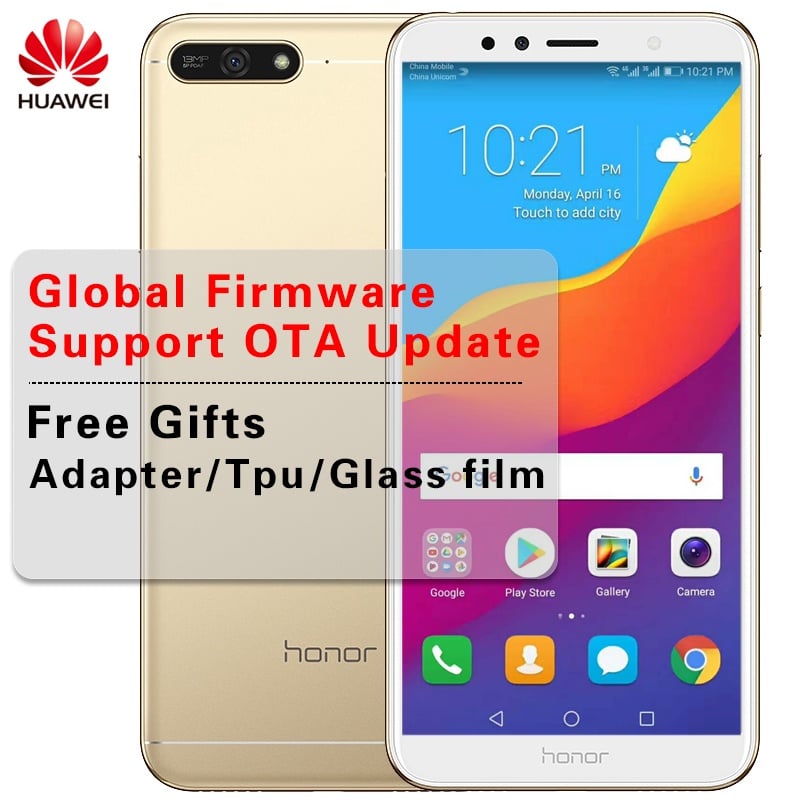 הגלובלי ROM Huawei Honor 7A Dual SIM טלפון סלולרי 5.7 inch תצוגה מלאה מסך Snapdragon 430 אוקטה Core אנדרואיד 8.0 פנים מזהה 13MP + 8MP