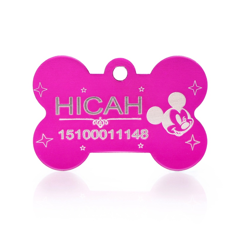 2pcs for Dog Tags Personalized Pet Tags Customized Pet ID Tags for dog and cat Free Laser Engraving Dog ID Tags  Aluminium