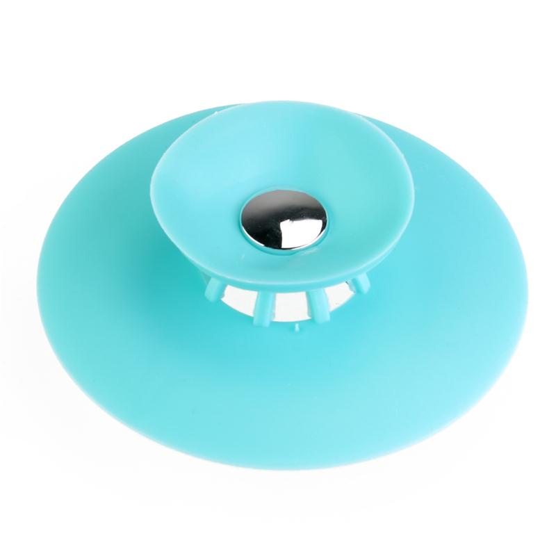 Creative Silicone Tub Drain Stopper/Strainer/Hair Catcher 2 in 1 Stop & Filter