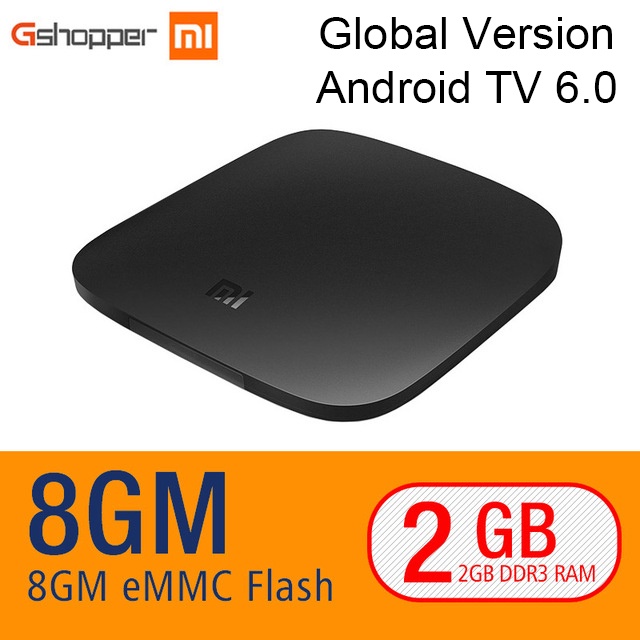 Original Xiaomi MI BOX TV BOX 4K Quad Core 3 Android 6.0 2G/8G Smart HDR Movie Set-top Box Multi-language Netflix YouTube Google