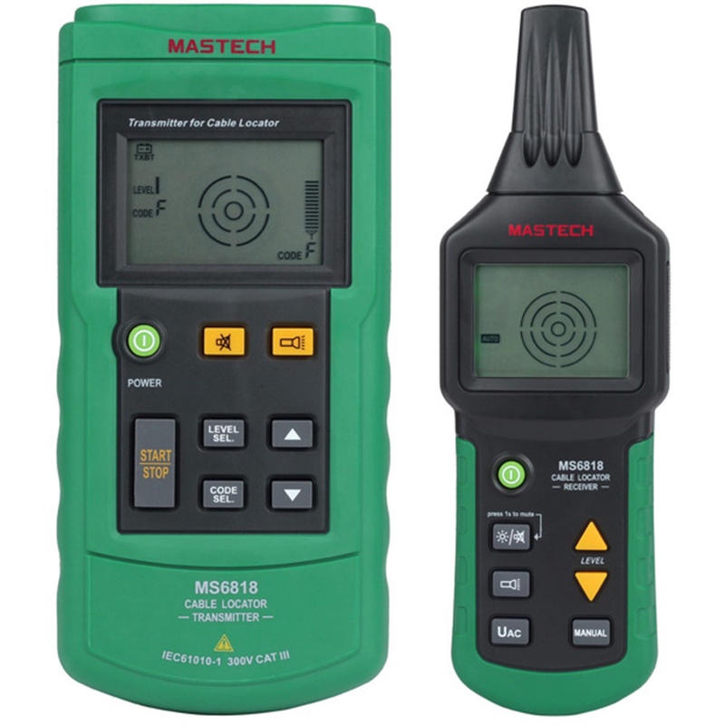MASTECH MS6818 Digital Advanced Wire Tracker Multi-function Wire Tester 12~400V Pipe Locator Meter Cable Detector