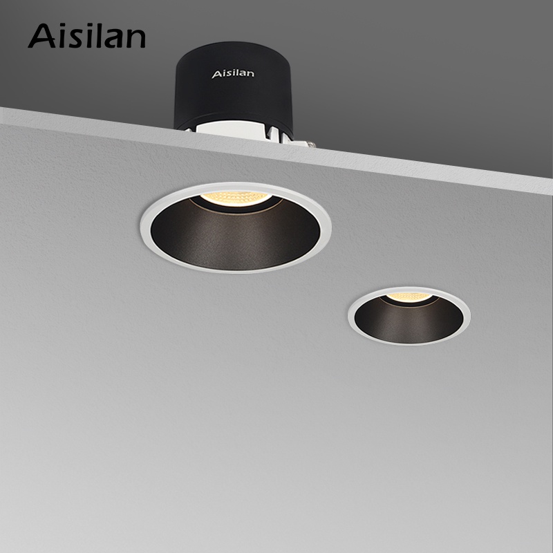 Aisilan Led Recessed Spot Light Narrow Border Downlight Living Room Spotlight 7.5cm Hole Downlight Minimalist Bedroom Light - Led Downlights - AliExpress