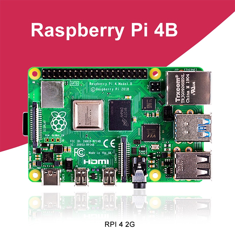 New Raspberry Pi 4 Model B 2GB RAM BCM2711 Quad core Cortex A72 ARM v8 1.5GHz Support 2.4/5.0 GHz WIFI Bluetooth 5.0|Demo Board| - AliExpress