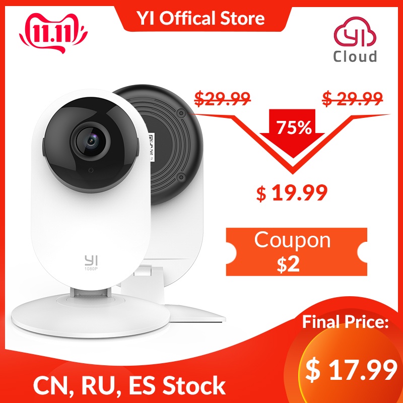 YI 1080p Home Camera Indoor IP Security Surveillance System with Night Vision for Home/Office/Baby/Nanny/Pet Monitor White-in Surveillance Cameras from Security & Protection on AliExpress - 11.11_Double 11_Singles' Day