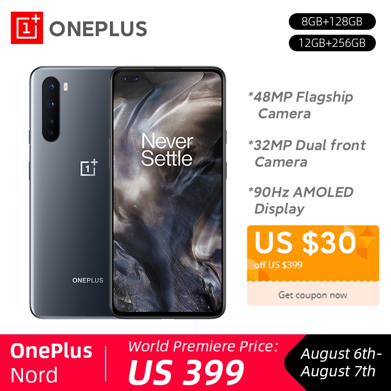 New OnePlus Nord 5G Snapdragon 765G 8GB 128GB 48MP Quad Camera 90Hz AMOLED Display 32MP Dual Front Camera Smartphone|Cellphones| - AliExpress