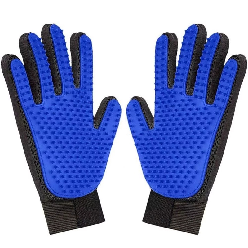 Pet Grooming Glove Soft Pet Hair Remover Gentle Deshedding Brush Glove Deshedding Tool for Cats Dogs Pet Hair Remover Mitt|Grooming Glove| - AliExpress