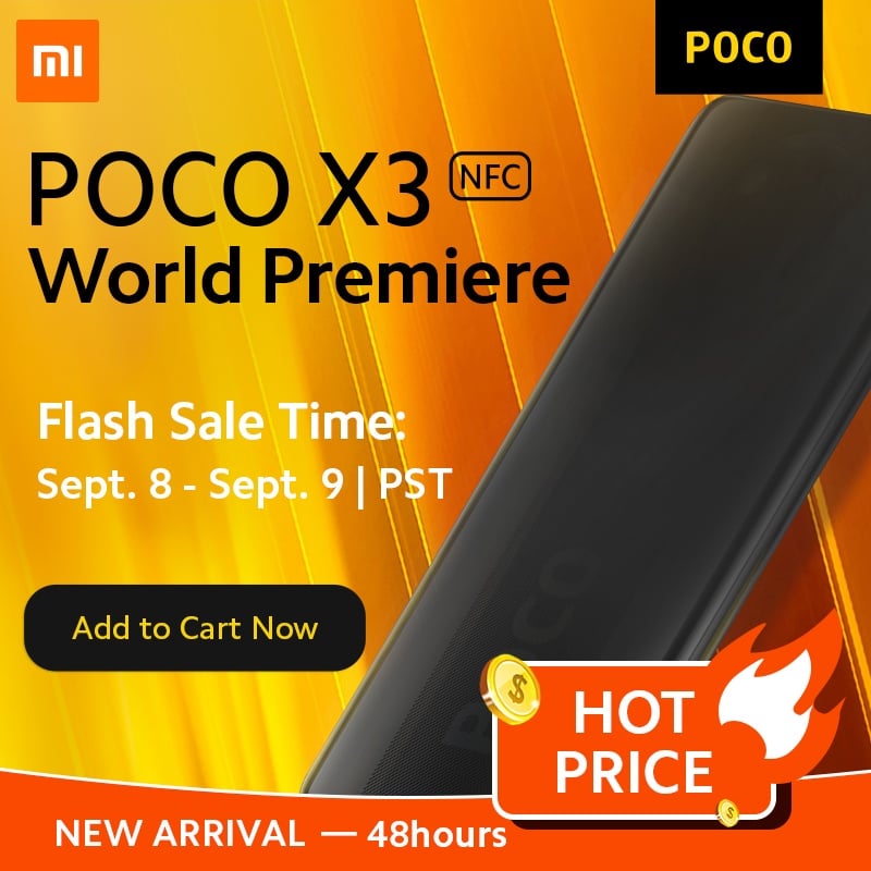[World Premiere Sales In Stock on Sept 8] POCO X3 NFC Global Version Snapdragon 732G Xiaomi Smartphone 64MP Camera 5160mAh 33W|Cellphones| - AliExpress