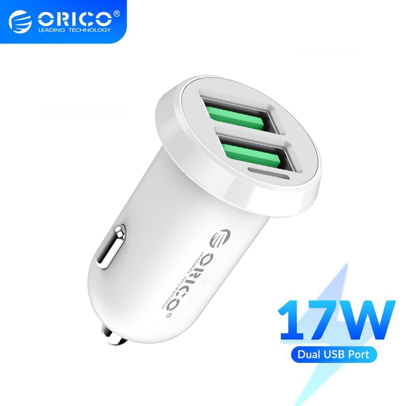 ORICO 17W 3.4A Car Charger Cigar Lighter Dual USB Fast Charging Charger Adapter For iPhone Xiaomi Redmi Huawei|Car Chargers| - AliExpress